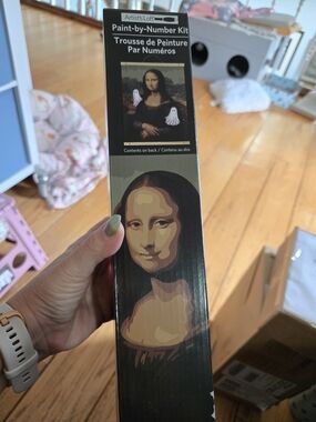 Olive Green Mona Lisa Paint-by-Number Kit